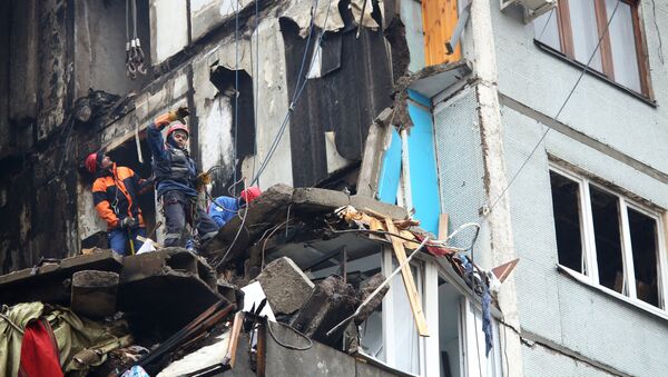 Последствия взрыва газа в жилом доме в Волгограде - Sputnik Латвия