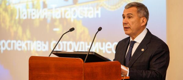 Визит президента Республики Татарстан Рустама Минниханова в Ригу - Sputnik Латвия