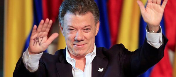 Президент Колумбии Хуан Мануэль Сантос - Sputnik Латвия