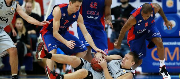 Баскетбол. Единая Лига ВТБ. Матч ПБК ЦСКА - БК ВЭФ - Sputnik Латвия