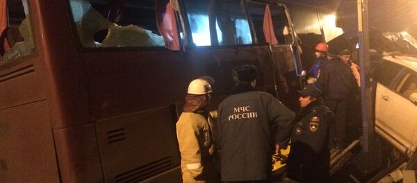 На месте ДТП в Северной Осетии На месте ДТП в Северной Осетии - Sputnik Латвия