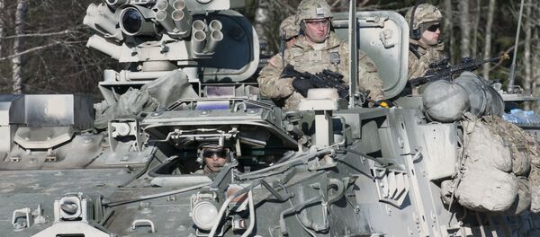 Американские военные в Тапа. Американские военные в Тапа. - Sputnik Latvija