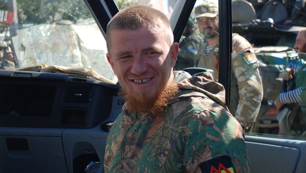 Doņeckas zemessargu bataljona komandieris Arsēnijs Pavlovs. Foto no arhīva - Sputnik Latvija