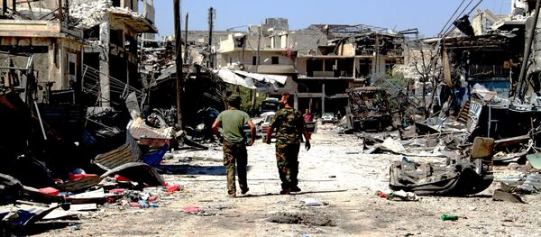 Район Рамусе на юге Алеппо - Sputnik Латвия