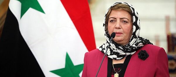 Председатель парламента Сирии Хадия Аббас Председатель парламента Сирии Хадия Аббас - Sputnik Латвия