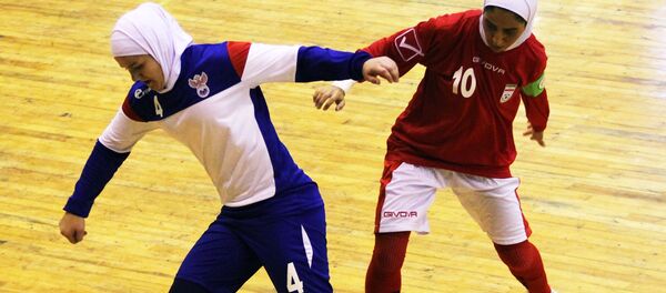 Товарищеский матч женских сборных по мини-футболу Россия - Иран - Sputnik Латвия