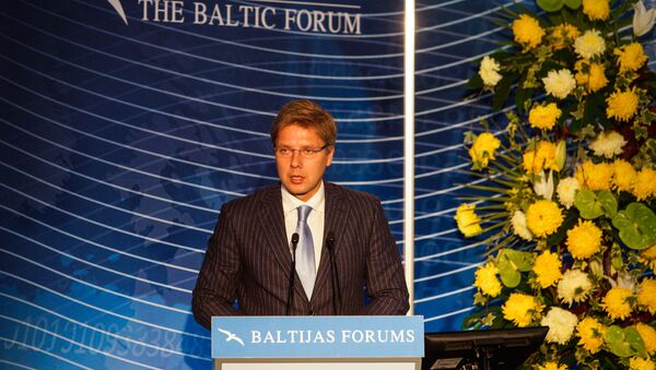 Председатель Рижской думы Нил Ушаков на открытии Балтийского форума - Sputnik Латвия