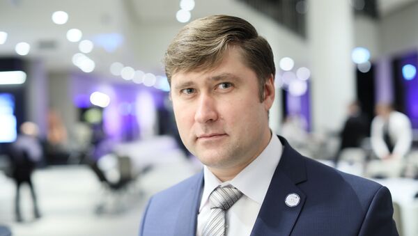 Глава  профсоюза железнодорожников Эстонии Олег Чубаров - Sputnik Латвия