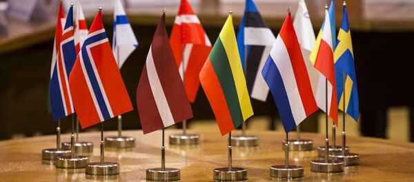 Флаги стран участниц Балтийской ассамблеи - Sputnik Latvija