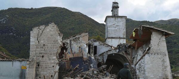 Последствия землетрясения в Италии - Sputnik Латвия