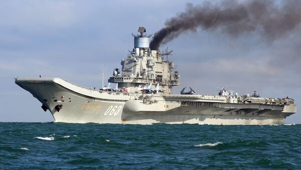 Тяжёлый авианесущий крейсер Адмирал Флота Советского Союза Кузнецов - Sputnik Latvija