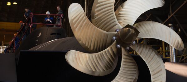 Спуск на воду подлодки Колпино в Санкт-Петербурге - Sputnik Латвия