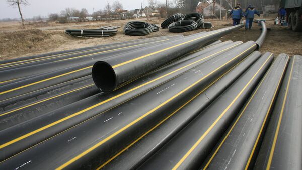 Укладка сетевого газопровода низкого давления в поселке Покровское Калининградской области - Sputnik Латвия