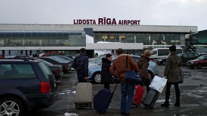 Работа международного аэропорта "Рига"