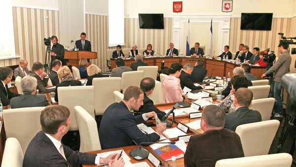 Заседание совета министров Крыма в Симферополе - Sputnik Латвия