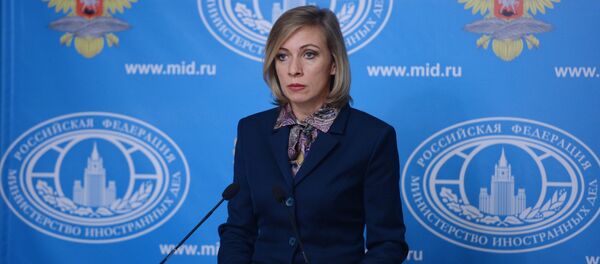 Krievijas ĀM oficiālā pārstāve Marija Zaharova Krievijas ĀM oficiālā pārstāve Marija Zaharova - Sputnik Latvija