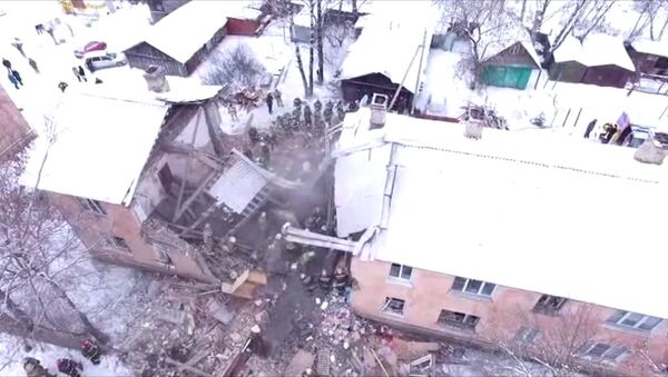Взрыв газа в жилом доме в Иваново: разбор завалов и эвакуация пострадавших - Sputnik Латвия