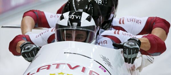 Олимпиада 2014. Бобслей. Мужчины. Четверки. Первый день Олимпиада 2014. Бобслей. Мужчины. Четверки. Первый день - Sputnik Латвия