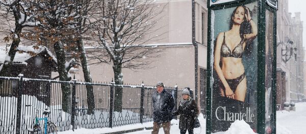 Снегопад в Риге - Sputnik Латвия