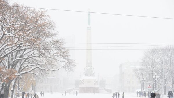 Снегопад в Риге - Sputnik Латвия