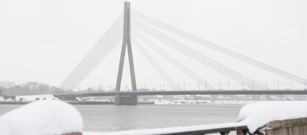 Снегопад в Риге Снегопад в Риге - Sputnik Latvija
