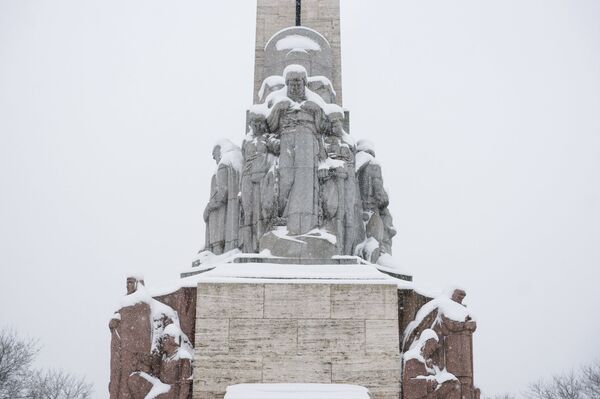 Снег в Риге Снег в Риге - Sputnik Латвия