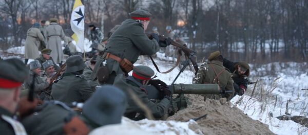 Энтузиасты встретили День Лачплесиса битвой на Закюсале Энтузиасты встретили День Лачплесиса битвой на Закюсале - Sputnik Латвия