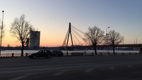 Вид на вантовый мост в Риге - Sputnik Латвия