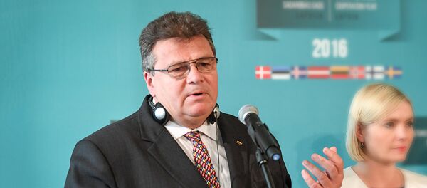 Lietuvas ārlietu ministrs Lins Linkevičs Lietuvas ārlietu ministrs Lins Linkevičs - Sputnik Latvija