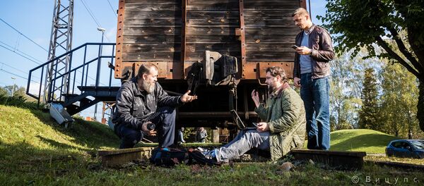 Roberts Vīcups (no kreisās), Valentīns Rožencovs un Aleksejs Stetjuha Roberts Vīcups (no kreisās), Valentīns Rožencovs un Aleksejs Stetjuha - Sputnik Latvija