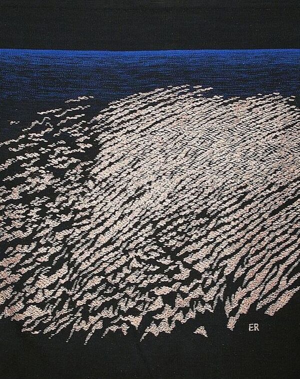 Гобелен Эгила Розеннберга Море ночью - Sputnik Латвия