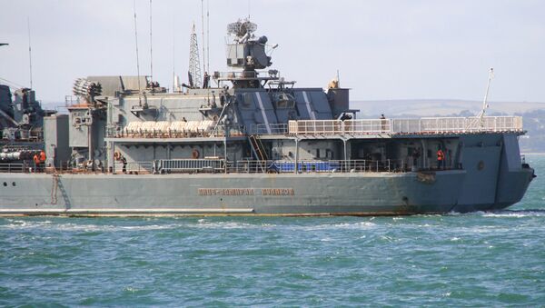 Krievijas kuģis Viceadmirālis Kulakov. Foto no arhīva - Sputnik Latvija