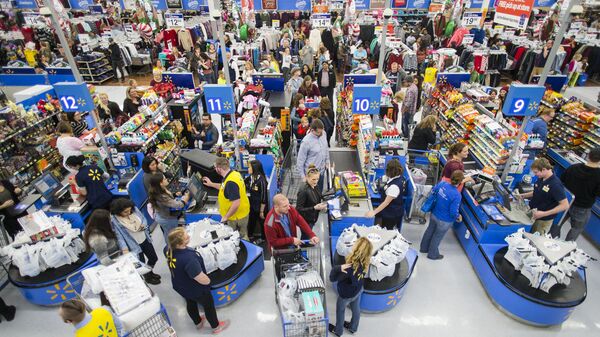 Черная пятница Walmart's в Бентонвиле, США  - Sputnik Латвия