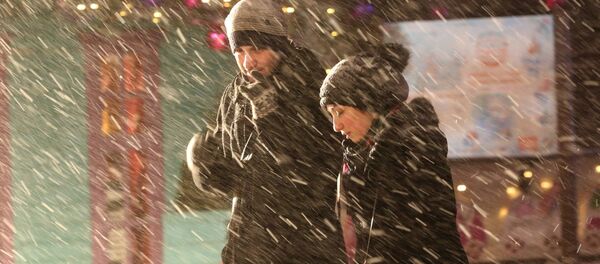 Garāmgājēji sniegputenī. Foto no arhīva Garāmgājēji sniegputenī. Foto no arhīva - Sputnik Latvija