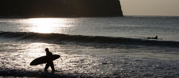 Зимний серфинг на острове Русский - Sputnik Латвия