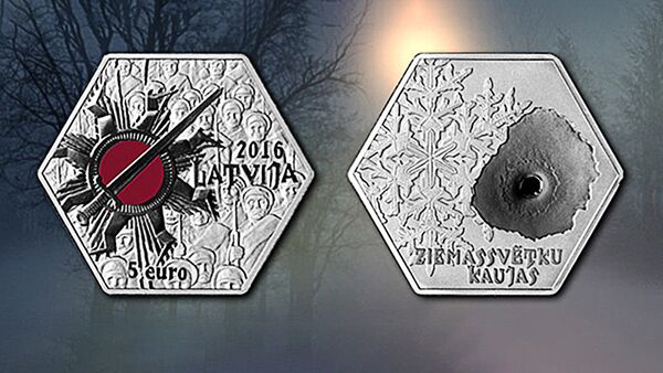 Latvijas Banka laida klajā monētu par godu Ziemassvētku kaujām - Sputnik Latvija