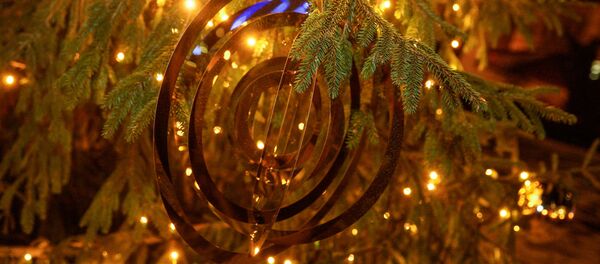 Песни, улыбки и подарки: семьи со всей страны зажгли елку у Рижского замка - Sputnik Латвия