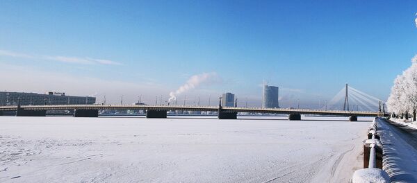 Зимняя Рига Даугава - Sputnik Латвия