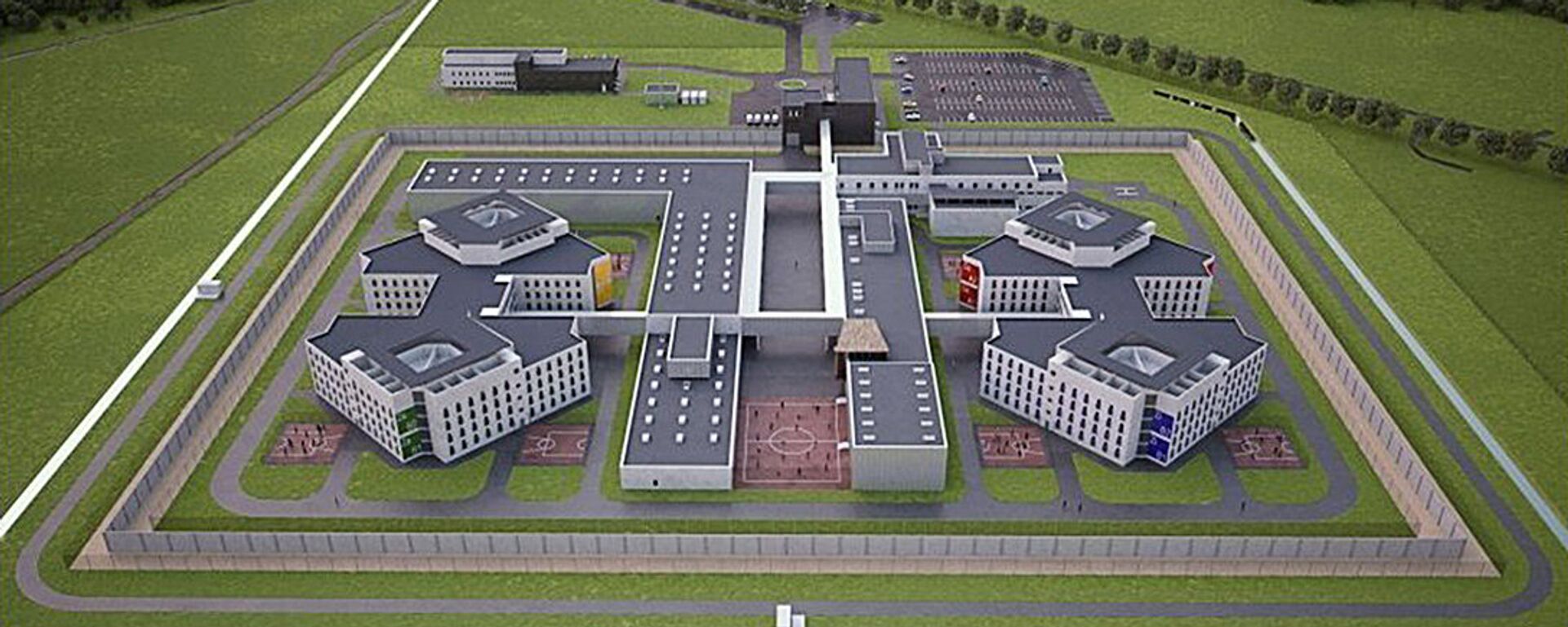 Макет новой тюрьмы в Лиепае - Sputnik Латвия, 1920, 16.08.2024