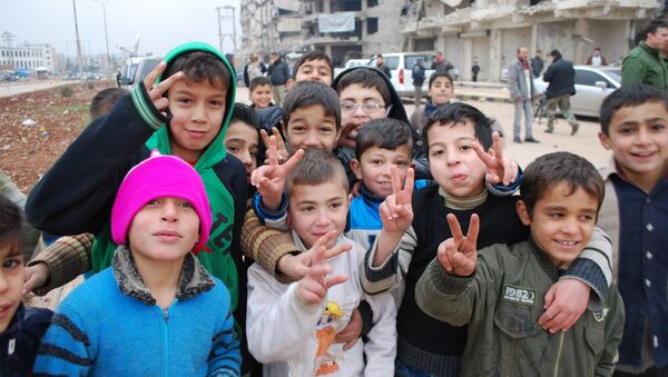 Дети в Алеппо - Sputnik Латвия