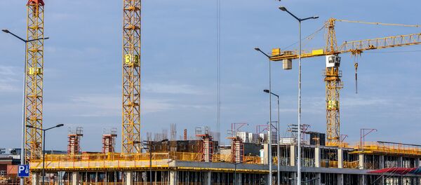 Строительство, подъемные краны Строительство, подъемные краны - Sputnik Latvija