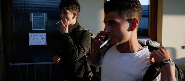 Беженцы из стран Ближнего Востока Беженцы из стран Ближнего Востока - Sputnik Латвия