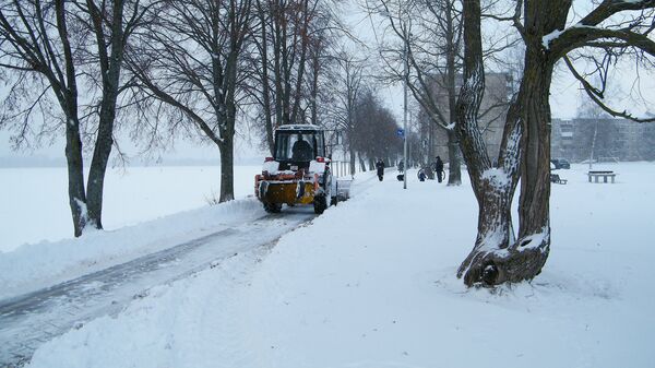 Снег на набережной Риги - Sputnik Латвия