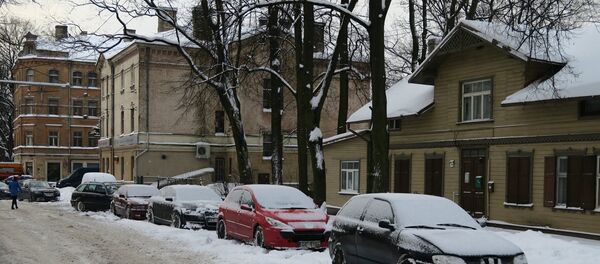 Зимняя дорога в Риге - Sputnik Латвия