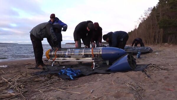 Испытания подводного робота-планера в Балтийском море - Sputnik Латвия