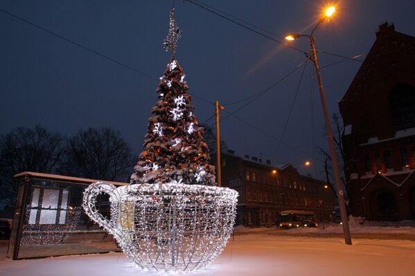 Елка Пауза на рождественское чаепитие - Sputnik Латвия