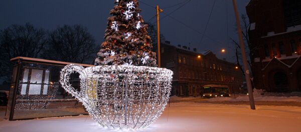 Елка Пауза на рождественское чаепитие - Sputnik Латвия