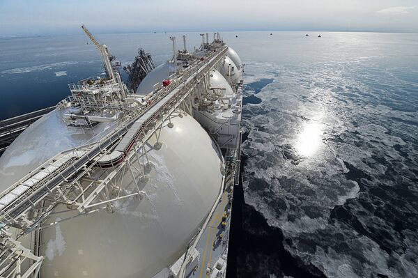 Танкер-газовоз Танкер-газовоз - Sputnik Латвия