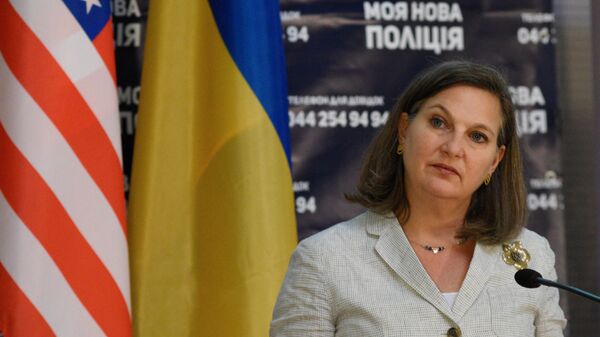 Помощник госсекретаря США Виктория Нуланд в Киеве - Sputnik Latvija
