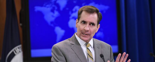 ASV Ārlietu ministrijas pārstāvis Džons Kirbijs ASV Ārlietu ministrijas pārstāvis Džons Kirbijs - Sputnik Latvija